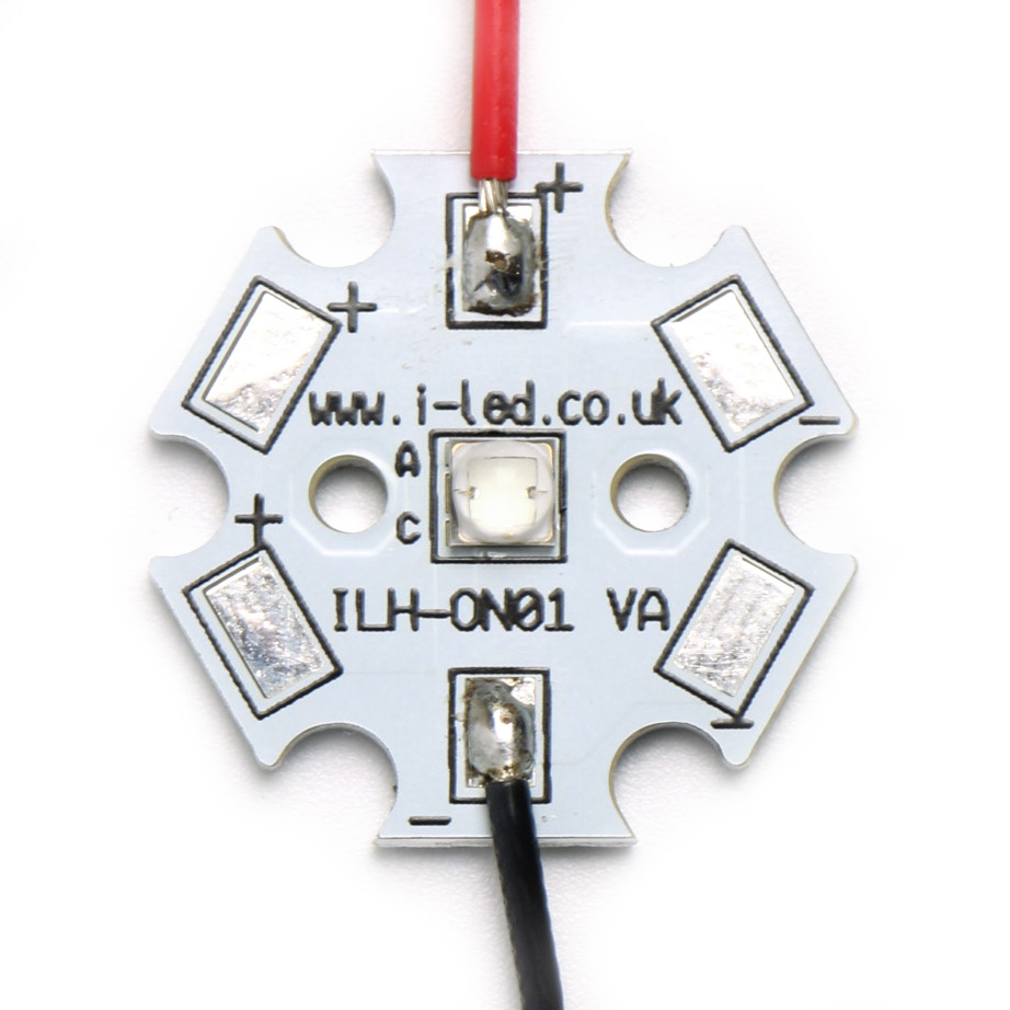 Intelligent LED Solutions2.65 → 3.25 V Blue LED Screw Mount, OSLON Signal ILH-SG01-SICB-SC221-WIR200.