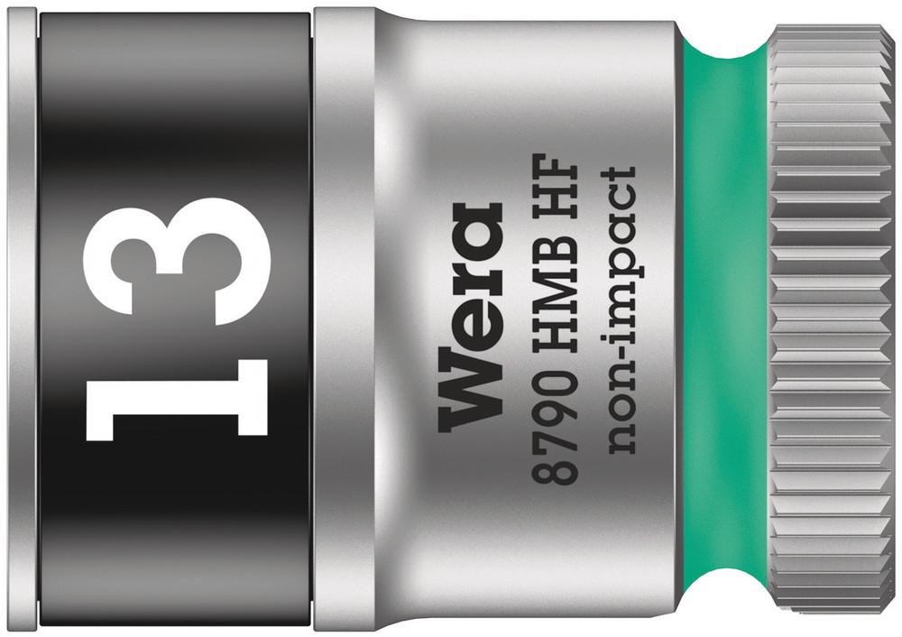 Wera 3/8 in Drive 17mm Standard Socket, 6 point, 29 mm Overall Length