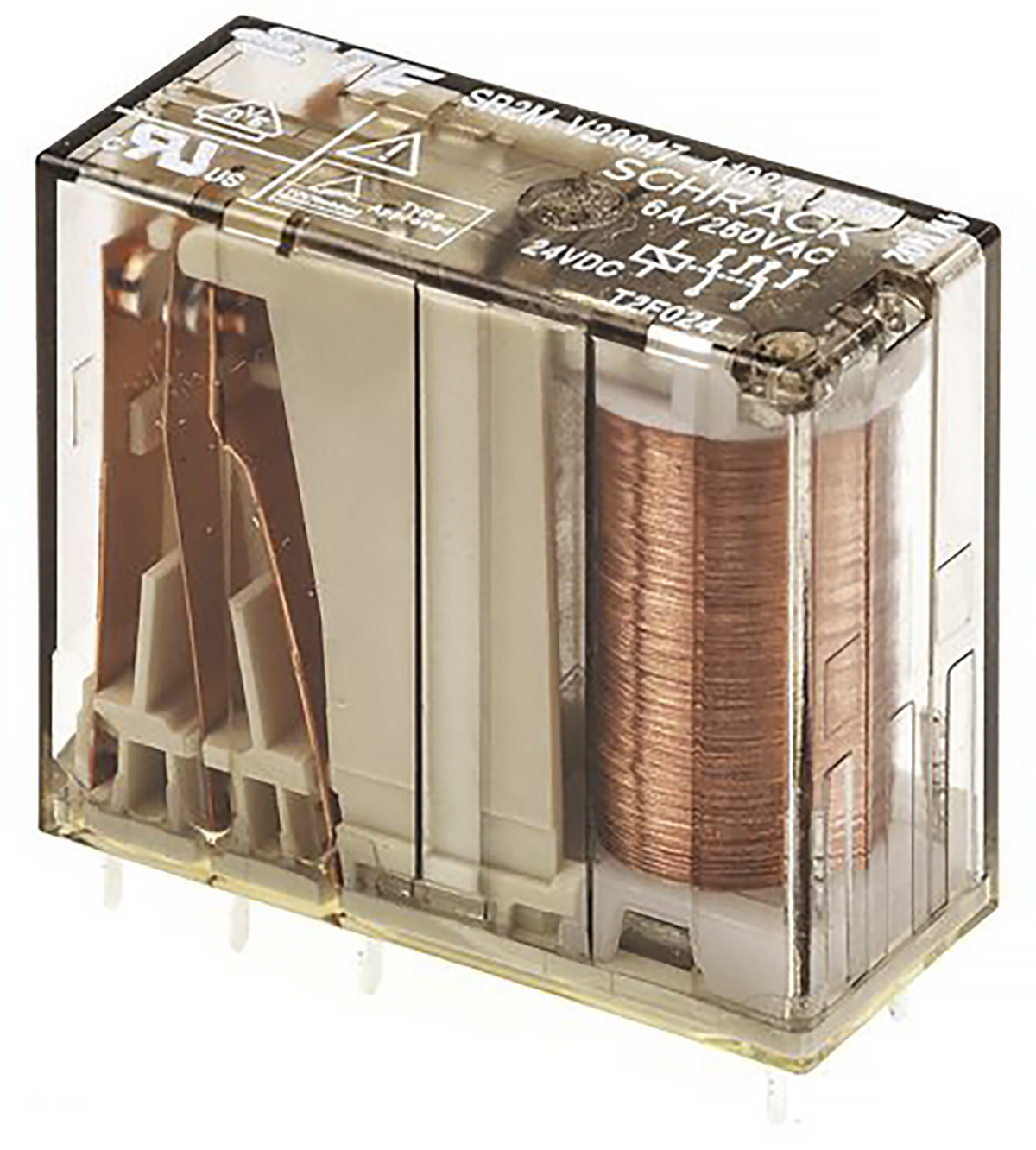 TE Connectivity PCB Mount Force Guided Relay, 9V dc Coil Voltage, 2 Pole, DPDT