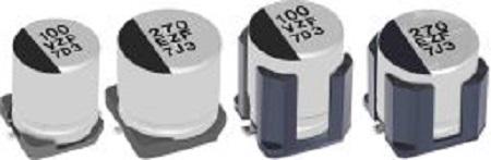 Panasonic 100μF Conductive Polymer Hybrid Aluminium Electrolytic Capacitor 35V dc, Surface Mount - EEHZF1V101P