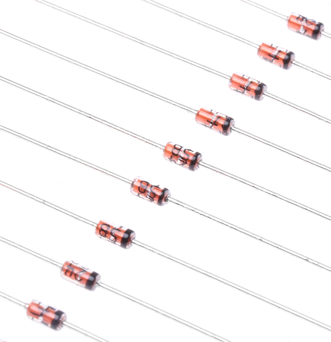 onsemi, 15V Zener Diode 5% 500 mW Through Hole 2-Pin DO-35