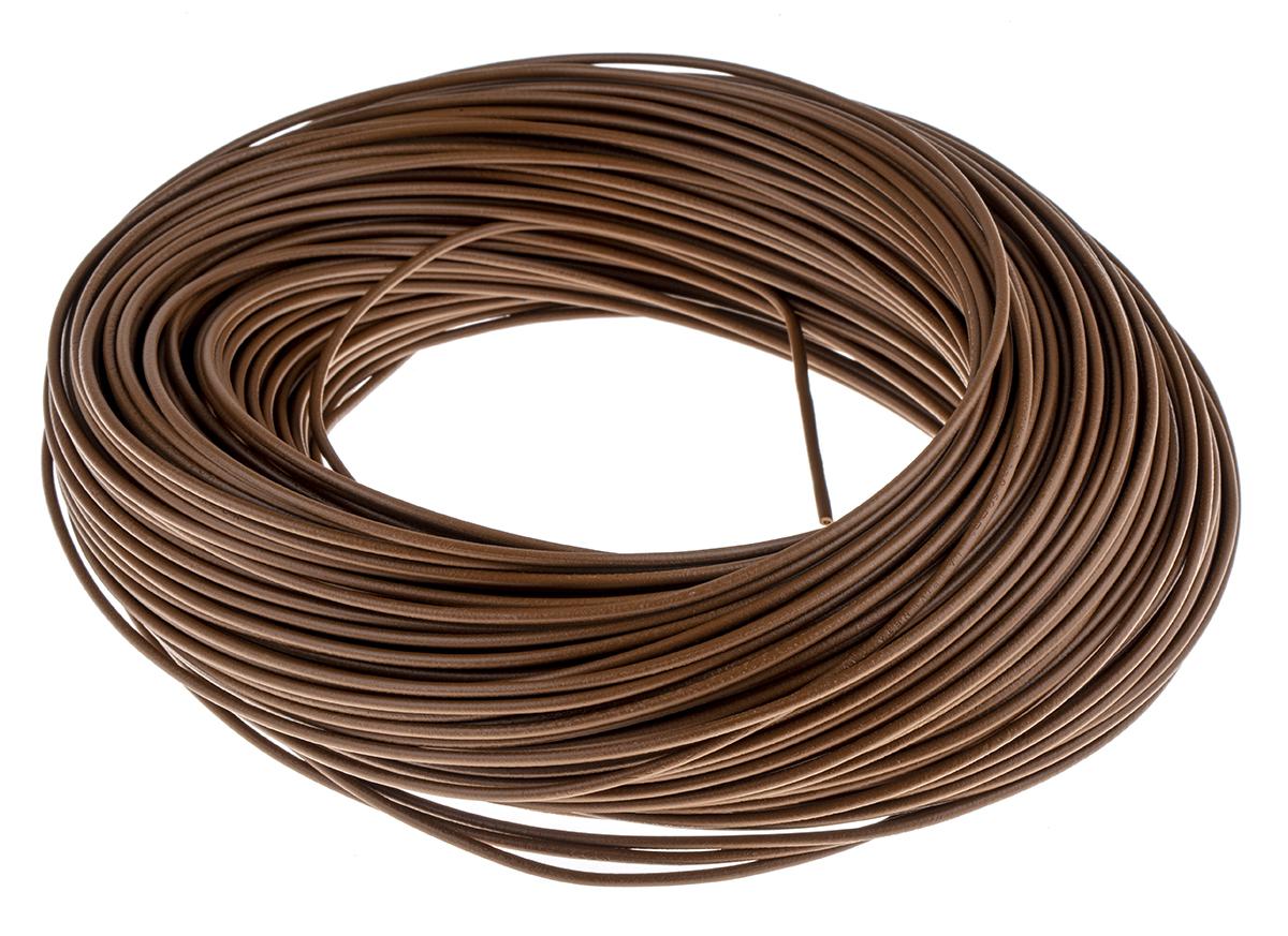 Lapp Brown 0.5 mm² Hook Up Wire, 20 AWG, 16/32 mm, 100m, PVC Insulation, 4510031