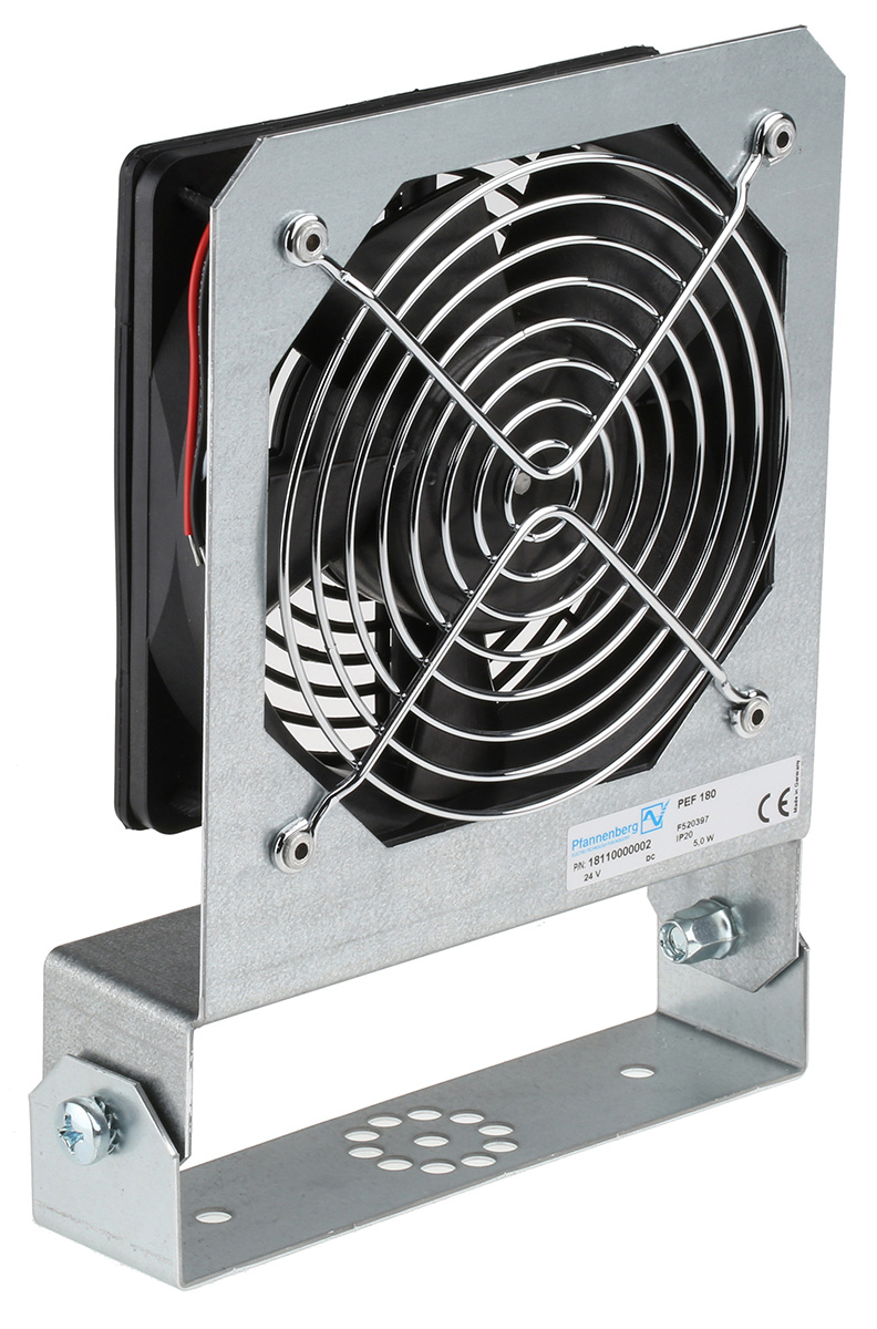 Pfannenberg Enclosure Fan, 24V dc, 170m³/h, 202 x 46mm