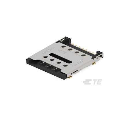 TE Connectivity, 2499165 8 Way Horizontal Hinged Micro SIM Card Connector With Surface Mount Termination