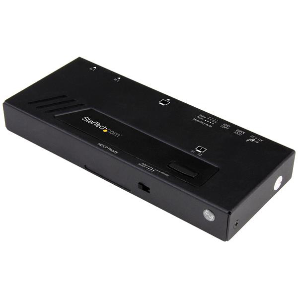StarTech.com 2 Port 1 Input 2 Output HDMI Switch  - up to 4K