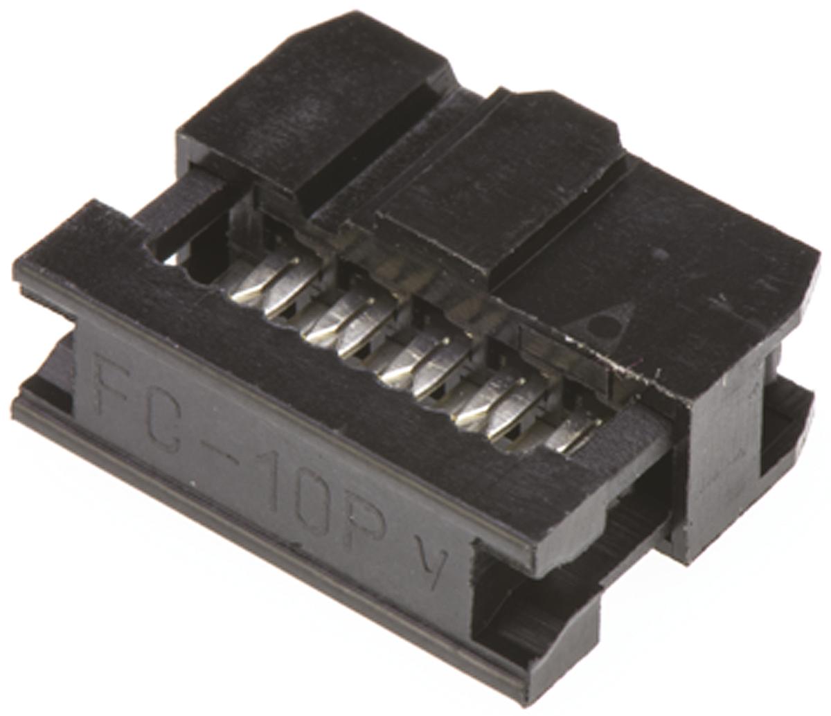 Amphenol Communications Solutions 10-Way IDC Connector Socket for Cable Mount, 2-Row
