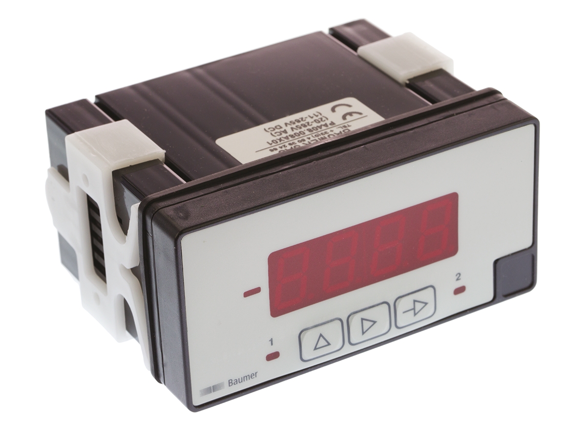 Baumer PA408 LED Digital Panel Multi-Function Meter, 45mm x 93mm