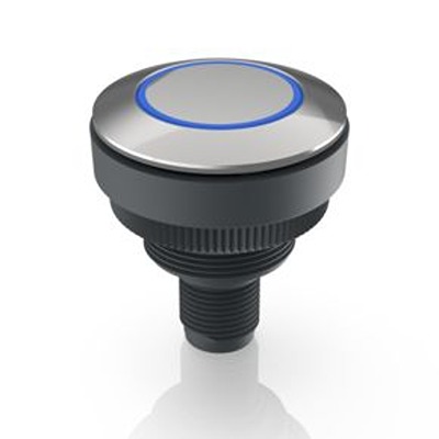 RAFI RAMO 30 T Series Blue Indicator, 20 → 28V dc, 30.3mm Mounting Hole Size, Threaded Ring Termination, IP66,