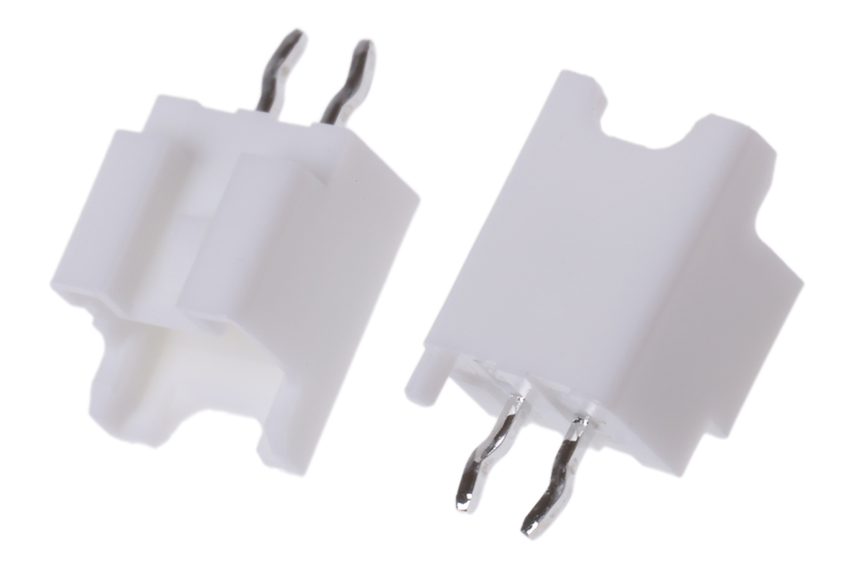 JST PA Series Straight Through Hole PCB Header, 2 Contact(s), 2 mm Pitch, 1 Row, Shrouded