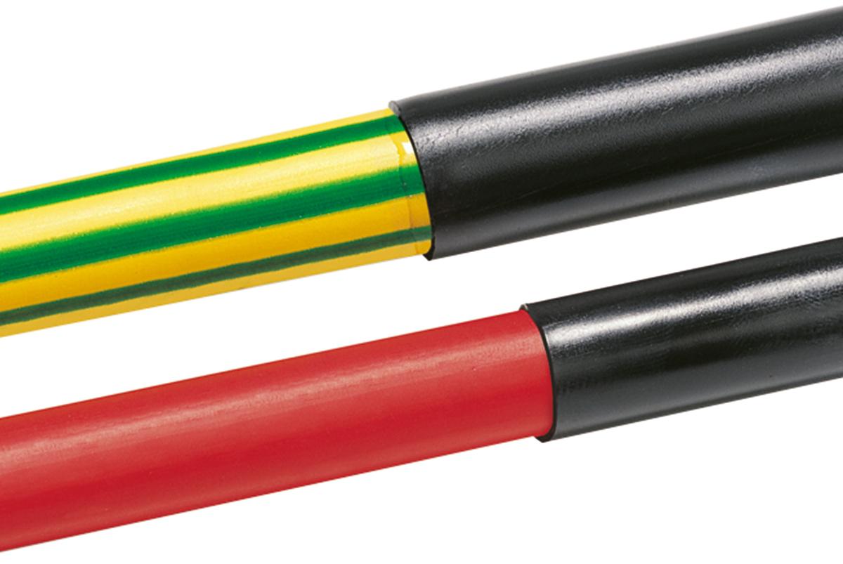 HellermannTyton Adhesive Lined Heat Shrink Tubing, Black 24mm Sleeve Dia. x 1.2m Length 3:1 Ratio, TA32 Series