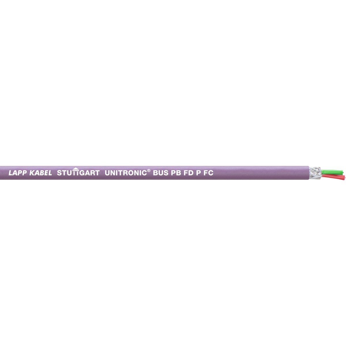 Lapp UNITRONIC BUS Series Bus Cable, 2 Cores, Screened, Aluminium Foil, Tinned Copper Braid Shield, PROFIBUS Cable
