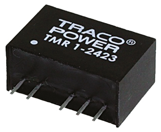 TRACOPOWER TMR 1 DC-DC Converter, ±12V dc/ ±42mA Output, 18 → 36 V dc Input, 1W, Through Hole, +85°C Max Temp