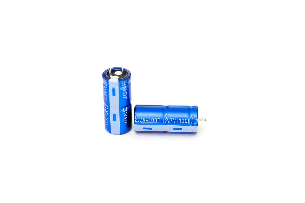 RS PRO 100F Supercapacitor -20 → +80% Tolerance 2.7V dc, Through Hole