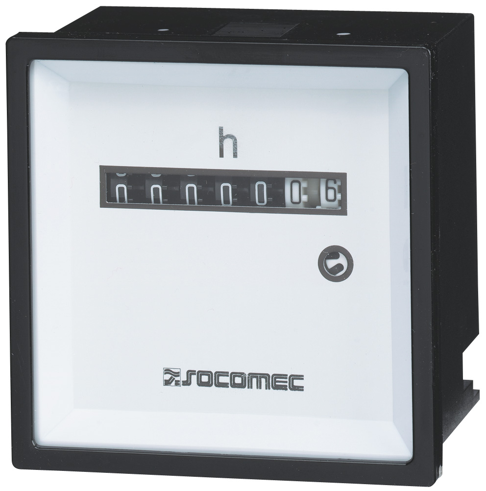 Socomec Counter, 6 Digit Mechanical, 60Hz, 24 V ac