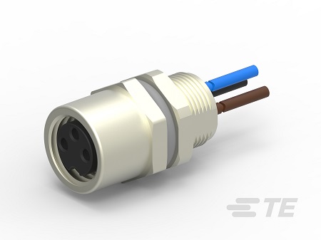 TE Connectivity Circular Connector, 3 Contacts, Front, M8 Connector, Socket, Female, IP67, M8 Series