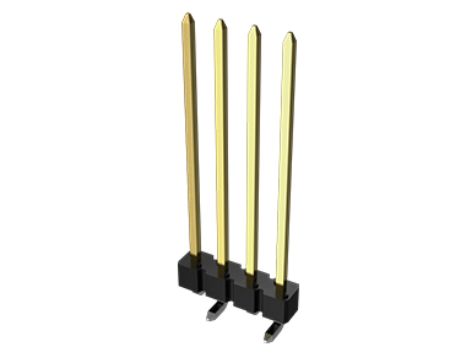 Amphenol Communications Solutions Bergstik Series Straight Surface Pin Header, 6 Contact(s), 2.54 mm Pitch, 1 Row,