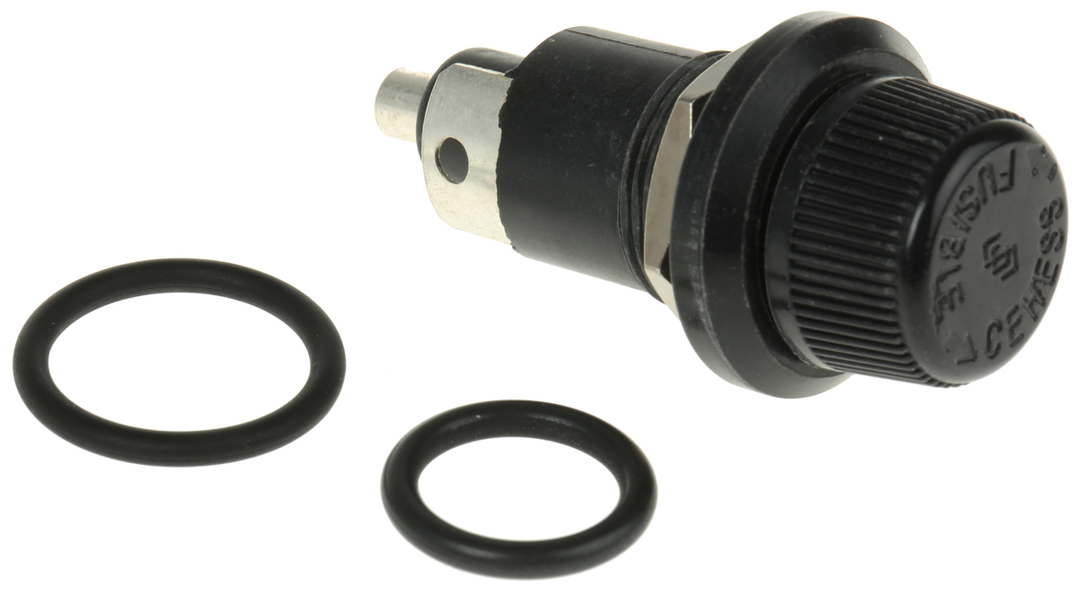 Schurter 16A Panel Mount Fuse Holder for 6.3 x 32mm Fuse, 1P, 250V ac