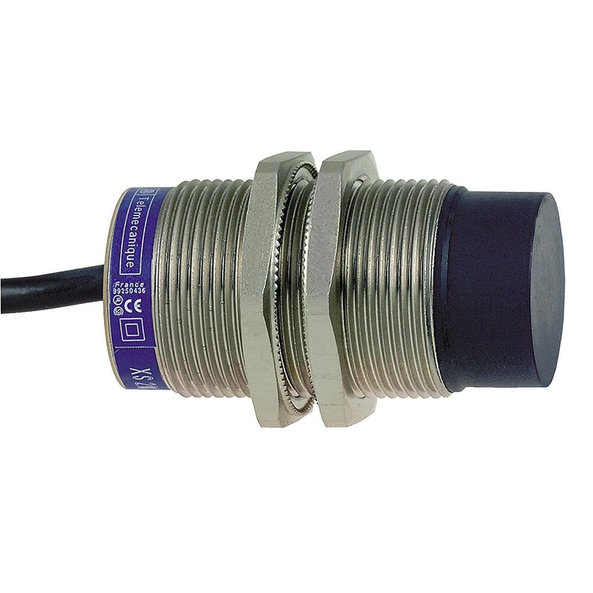 Telemecanique Sensors Inductive Threaded Barrel Proximity Sensor, M30, 22 mm Detection, PNP NO, 10 → 58 V dc, 12