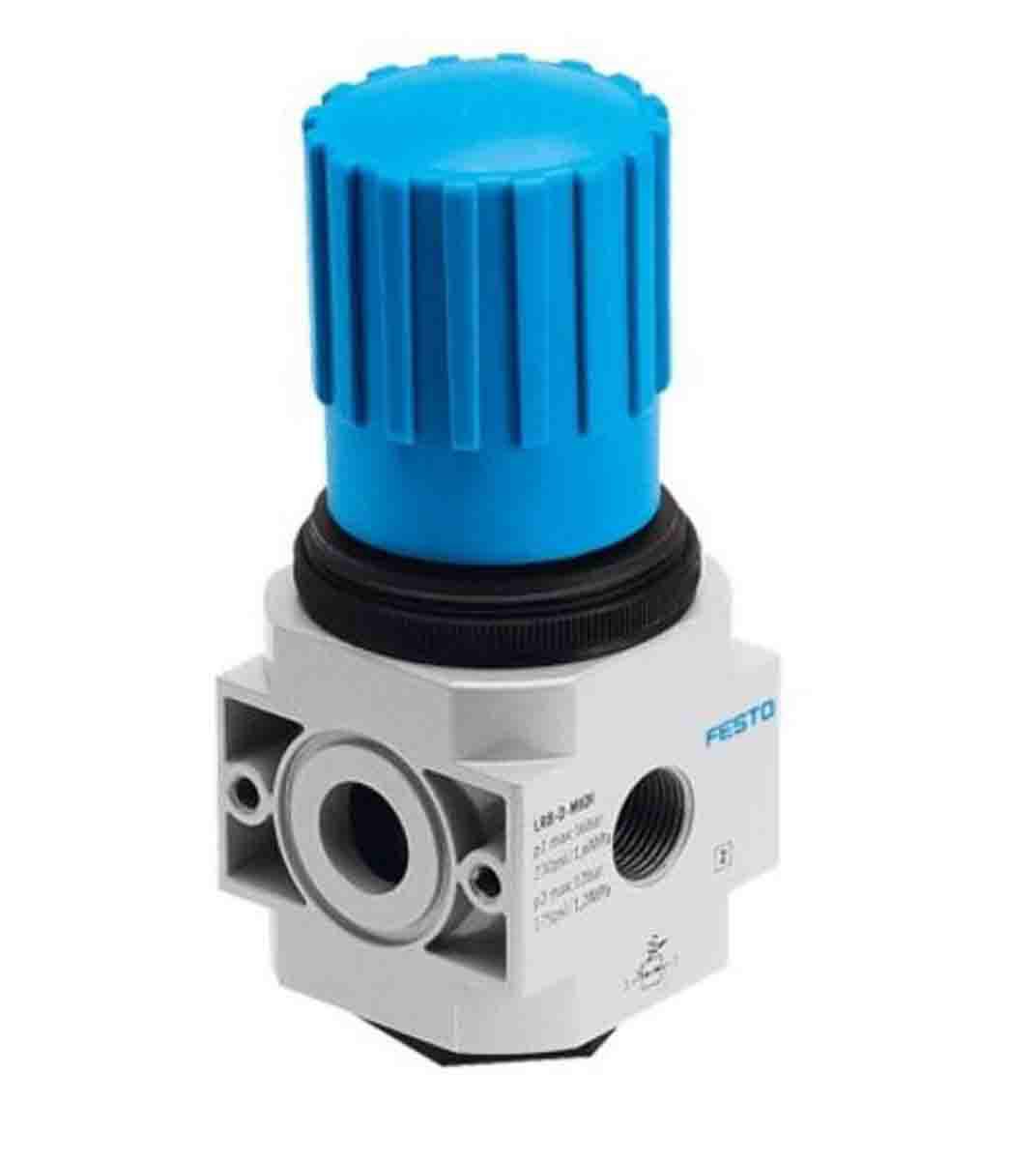 Festo Pneumatic Regulator - 0.5bar to 12bar, 16bar max. input, 197539