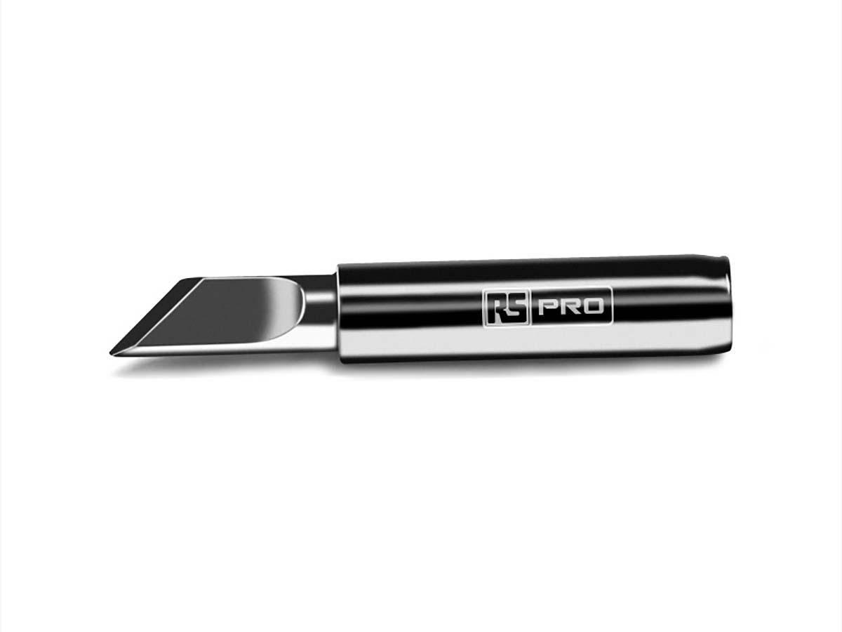 RS PRO 2 mm Straight Knife Soldering Iron Tip for use with RS PRO Soldering Irons & Stations