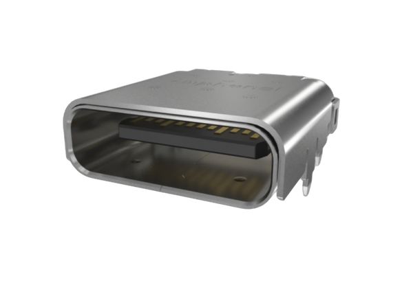 Amphenol Communications Solutions Right Angle, Top Mount, Receptacle Type Type C USB3.2 USB C Connector