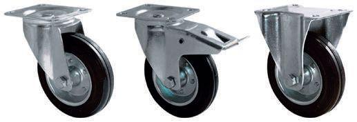 Guitel Hervieu Swivel Castor Wheel, 200kg Capacity, 200mm Wheel