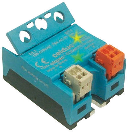 Celduc SOD Series Solid State Relay, 50 A Load, Panel Mount, 275 V Load, 30 V Control
