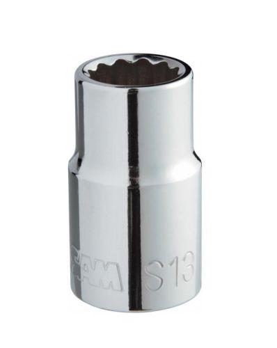 SAM 1/2 in Drive 16mm Standard Socket, 12 point, 38 mm Overall Length