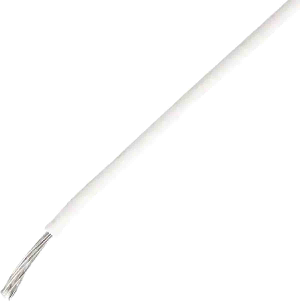 TE Connectivity White 1.3 mm² Harsh Environment Wire, 16 AWG, 19/29, 100m, ETFE Insulation, 55A0111-16-9