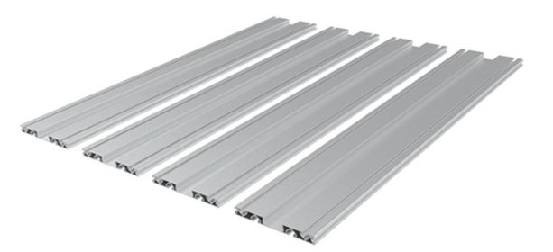 RS PRO Aluminium, Anodized Guiding Rail, 1200mm x 6.5mm