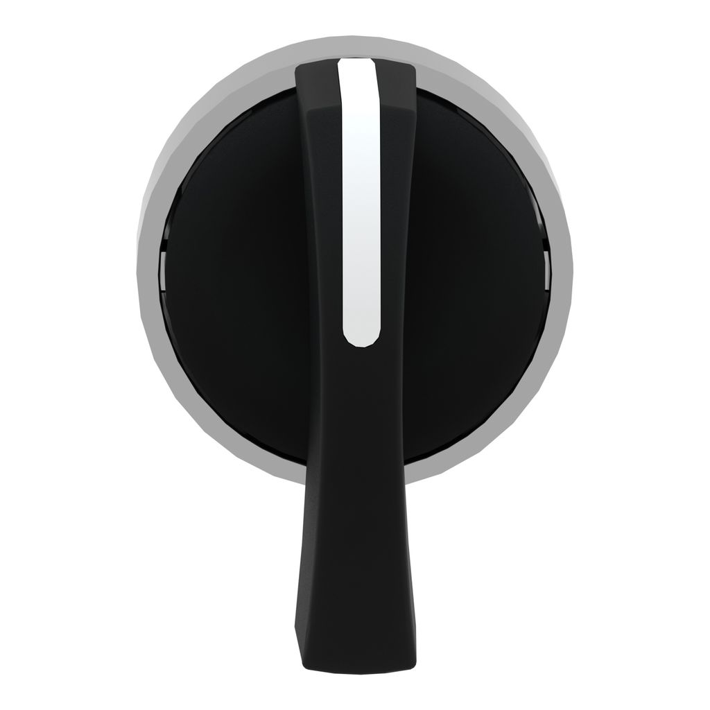 Schneider Electric Harmony XB4 Series 3 Position Selector Switch Head, 22mm Cutout, Black Handle