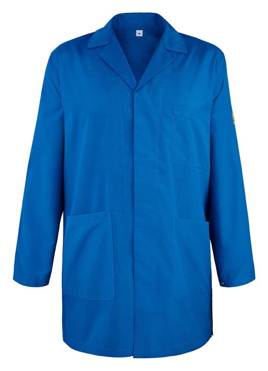 EUROSTAT Royal Blue Unisex Reusable Lab Coat, XXL