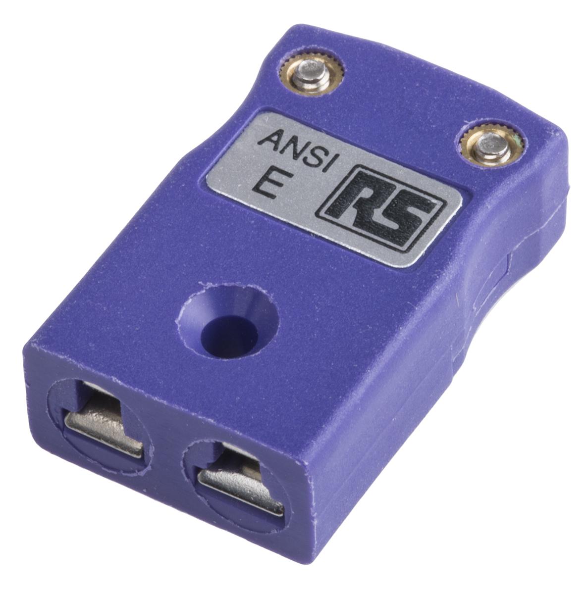 RS PRO Miniature Thermocouple Connector for Use with Type E Thermocouple, 4mm Probe, ANSI, RoHS Compliant Standard