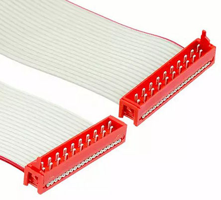 TE Connectivity Micro-MaTch Series Flat Ribbon Cable, 20-Way, 1.27mm Pitch, 150.5mm Length, Micro-MaTch IDC to