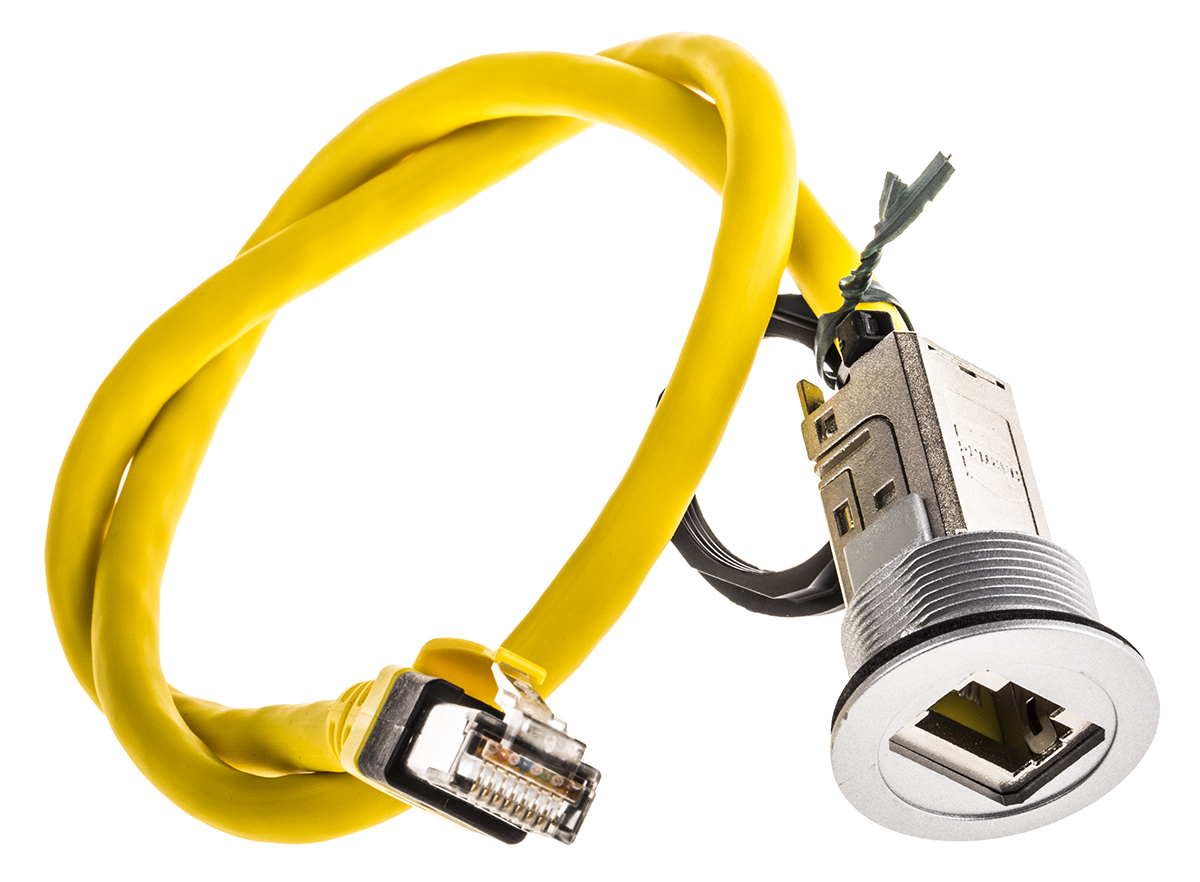 HARTING Single-Port RJ45 Plug/RJ45 Socket Coupler, Cat6, Shielded