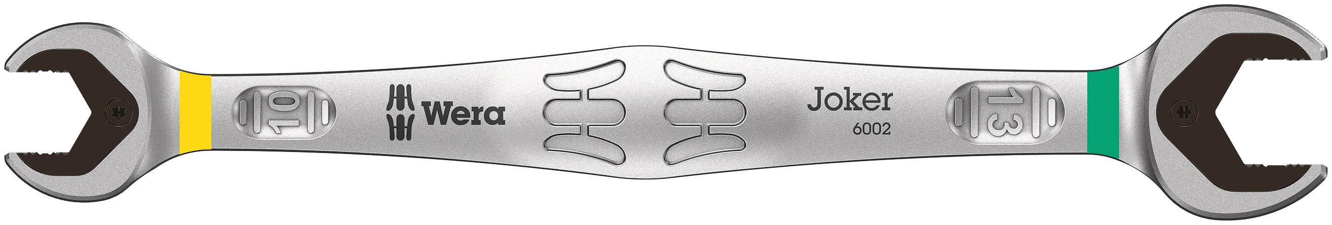 Wera Joker Series Double Ended Open Spanner, 10mm, Metric, Double Ended, 167 mm Overall
