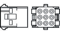 TE Connectivity, Universal MATE-N-LOK Female Connector Housing, 6.35mm Pitch, 15 Way, 3 Row