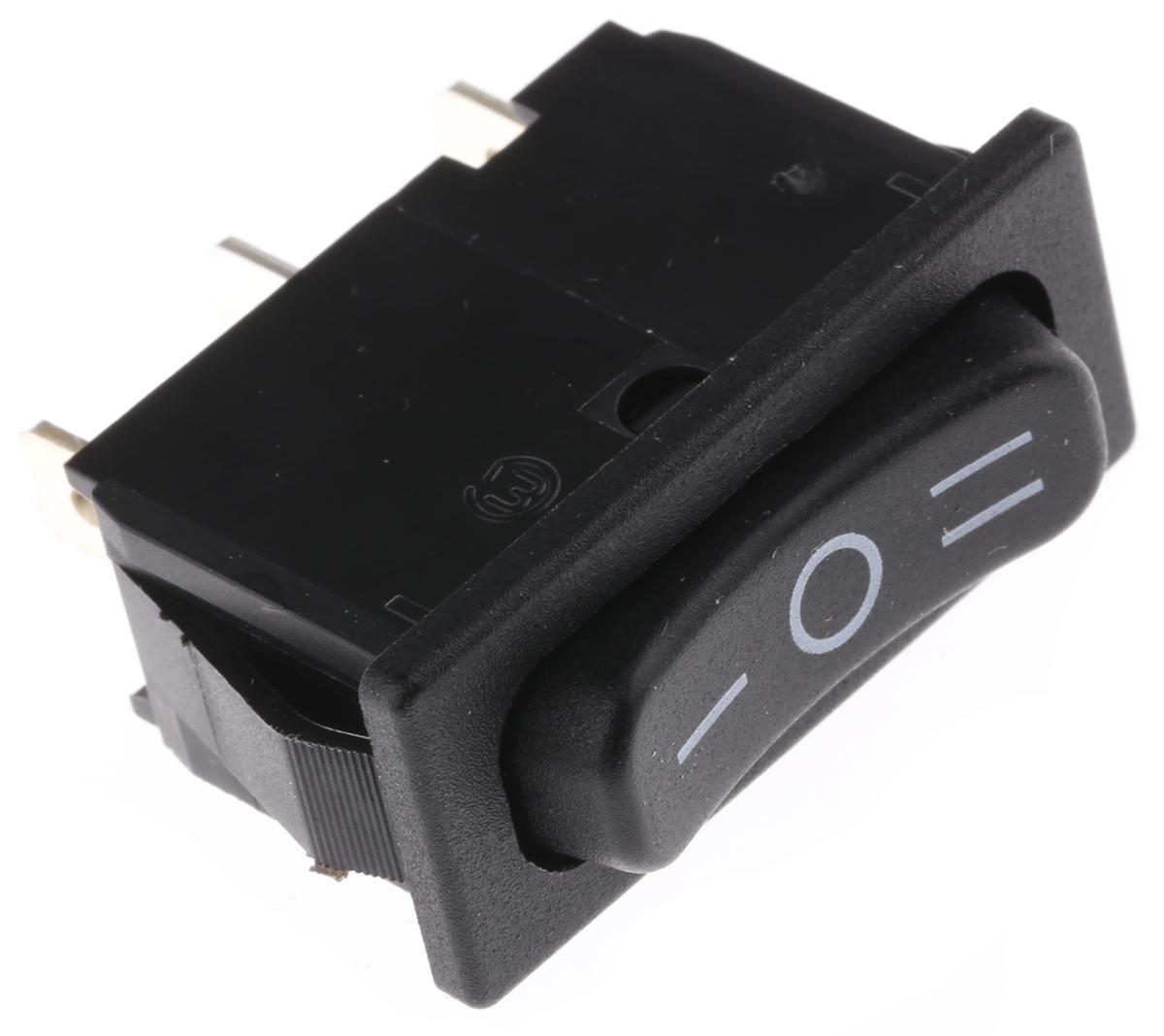 Marquardt SPDT, On-Off-On Rocker Switch Panel Mount
