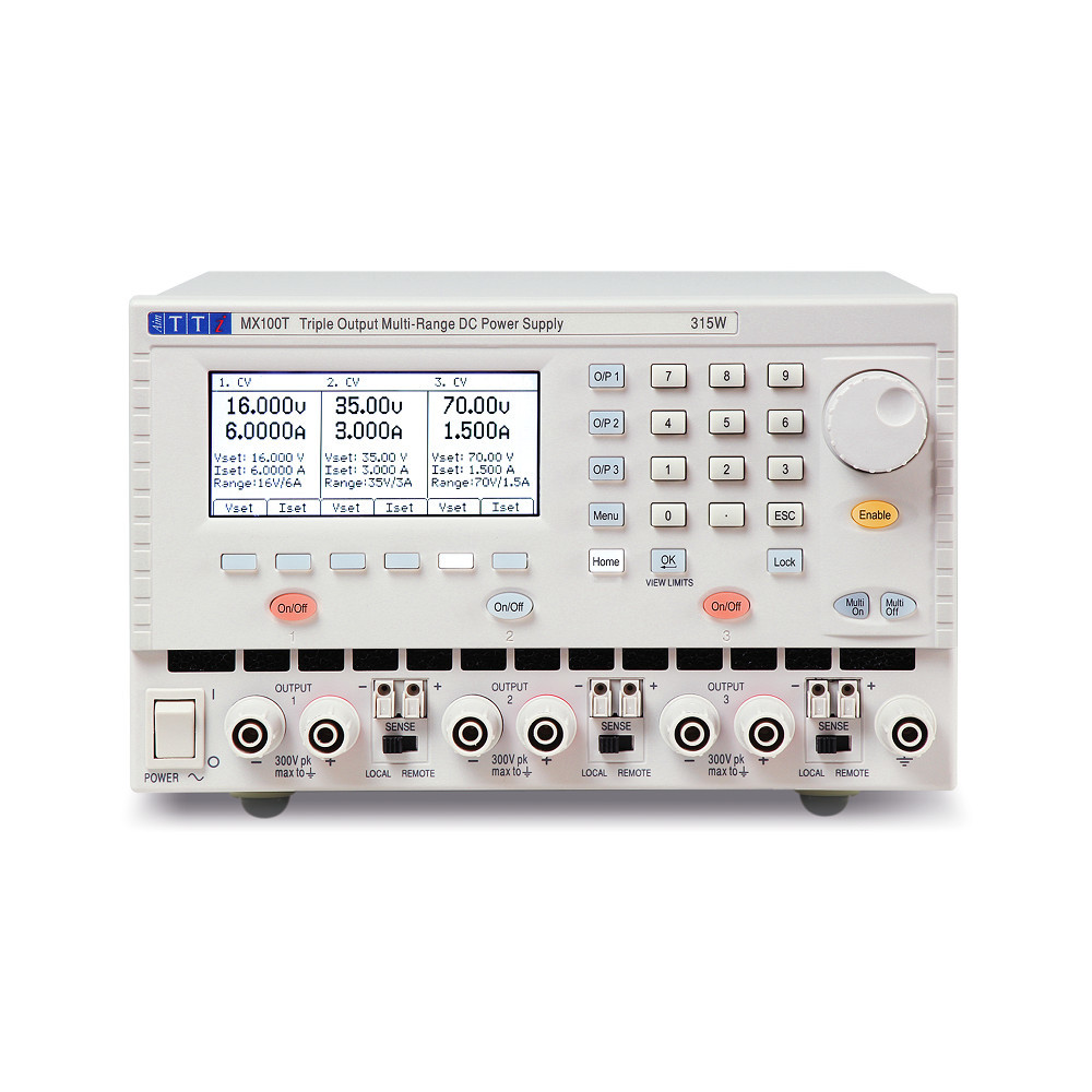 Aim-TTi MX Series Digital Bench Power Supply, 0 → 16V, 0 → 3A, 3-Output, 315W