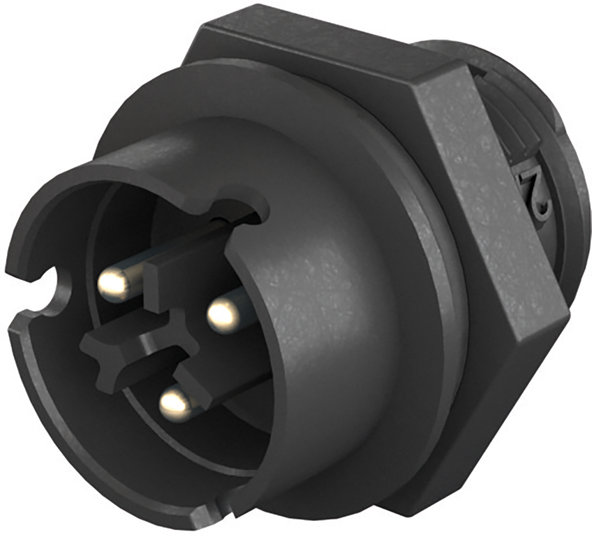 Wieland RST 08i2/3 Series Circular Connector, 2-Pole, Male, Panel Mount, 8A, IP66, IP68, IP69