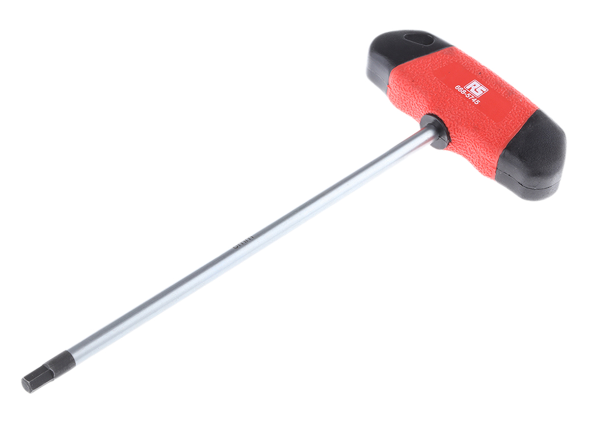 RS PRO T Shape Metric Hex Key, 6mm