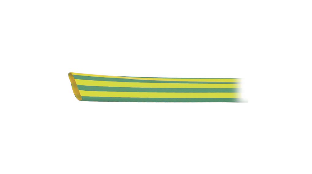 nVent RAYCHEM Adhesive Lined Heat Shrink Tube, Green/Yellow 3mm Sleeve Dia. x 1.2m Length 2:1 Ratio, DCPT Series