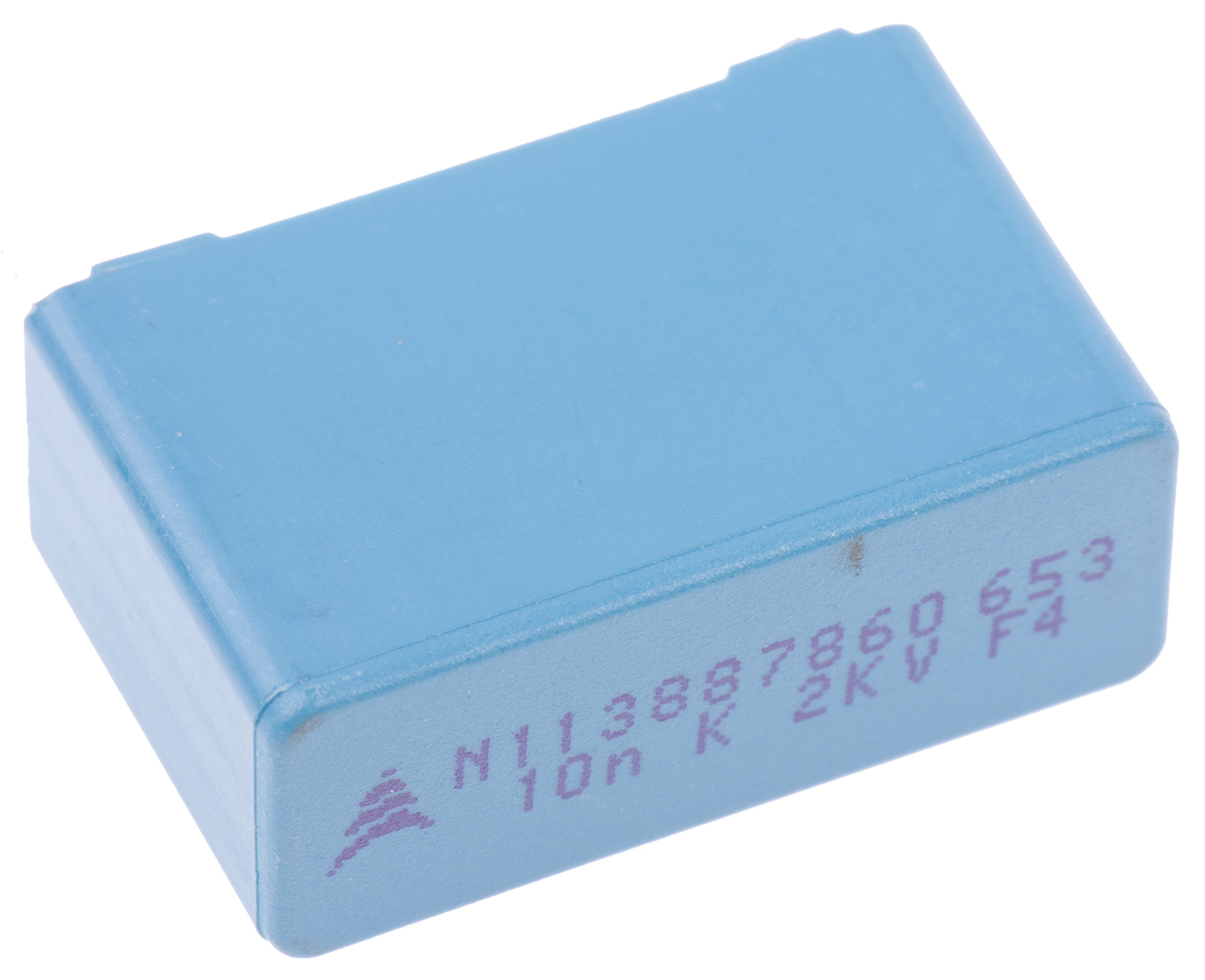 EPCOS B32653 Polypropylene Film Capacitor, 2 kV dc, 700 V ac, ±10%, 10nF, Through Hole