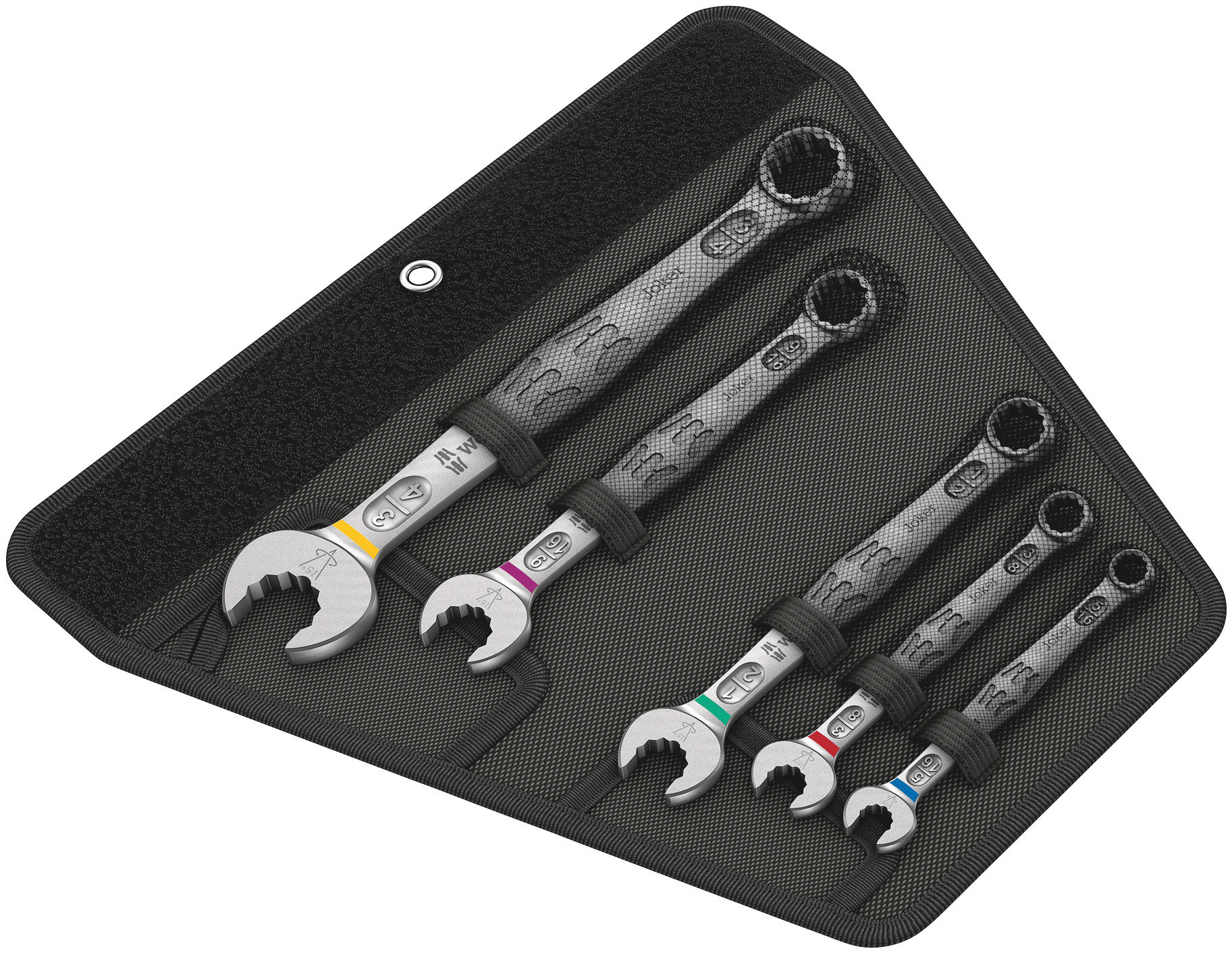 Wera Joker 6003 Series 5-Piece Ring Spanner Set, 5/16 → 3/4 in, Chrome Molybdenum Steel