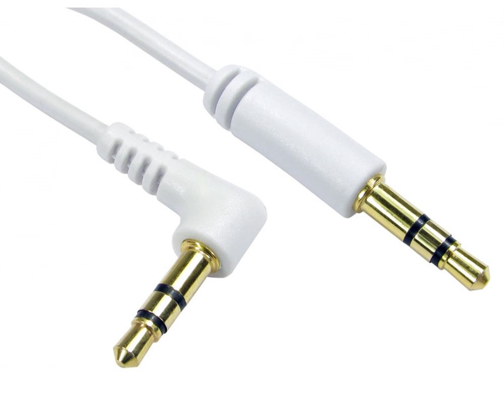 RS PRO Male 3.5mm Stereo Jack to Male 3.5mm Stereo Jack Aux Cable, Black, 1.5m