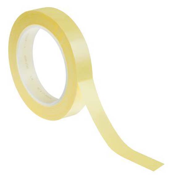 3M Tape 56 Yellow PET Electrical Tape, 50mm x 66m