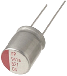 Nichicon 330μF Polymer Aluminium Solid Electrolytic Capacitor 16V dc, Radial, Through Hole - RNS1C331MDN1PH