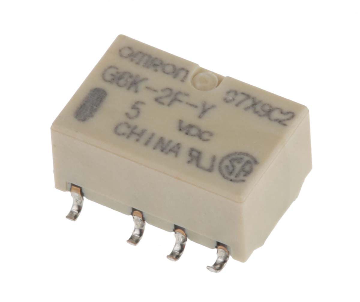 Omron Surface Mount Signal Relay, 5V dc Coil, 1A Switching Current, DPDT