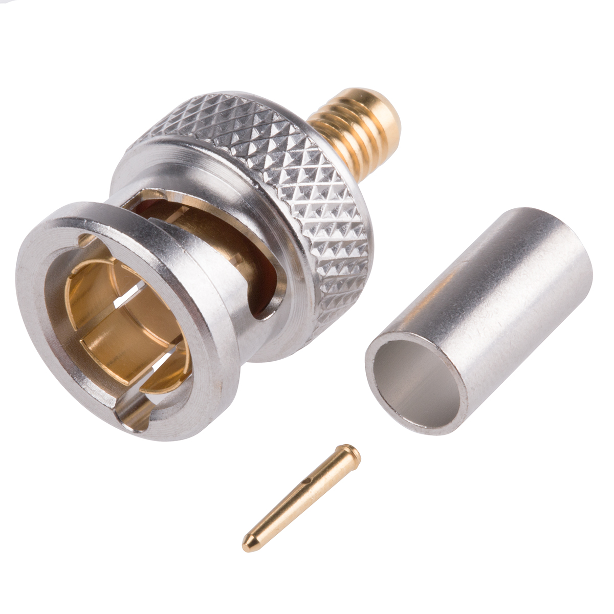 Radiall, Plug Cable Mount BNC Connector, 75Ω, Crimp Termination, Straight Body