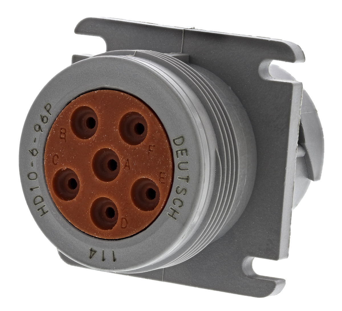 Deutsch Circular Connector, 6 Contacts, Cable, 33.4 mm Connector, Socket, Male, IP67, HD10 Series